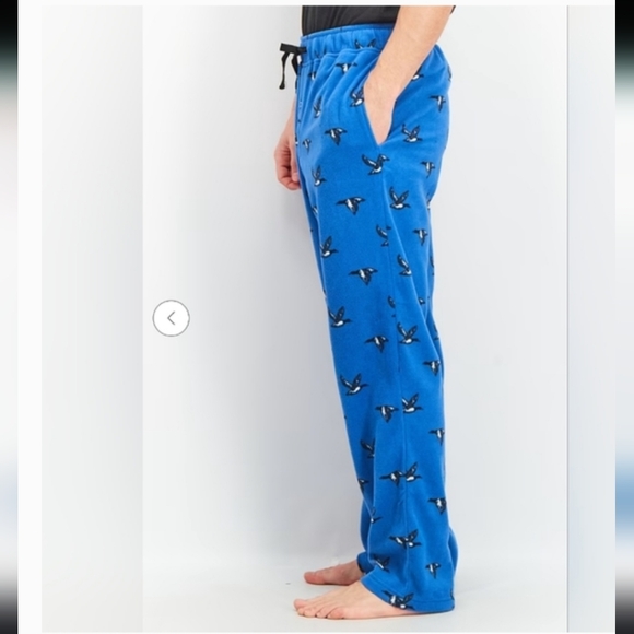 GOODFELLOW & CO BLUE MICRO FLEECE PAJAMA PANTS L - Picture 2 of 9